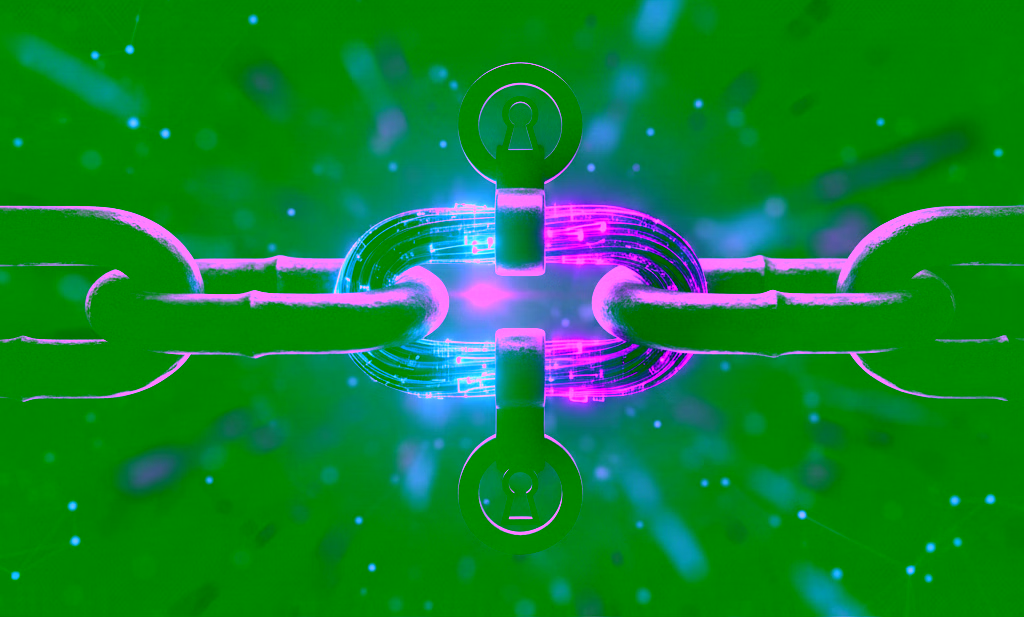 Cover image: a heavy metal chain with a central fiber-optic link.